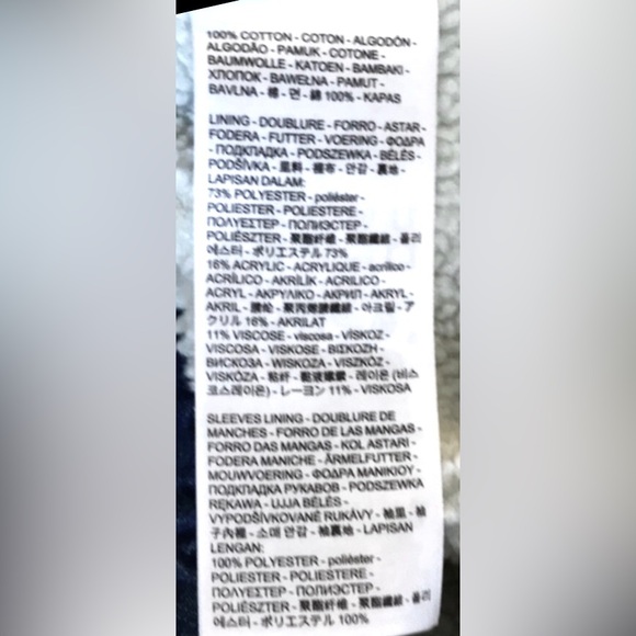 Levi's Denim Jacket Cotton Sherpa Lining multiple pockets Blue wash size XS NWOT - Picture 11 of 12